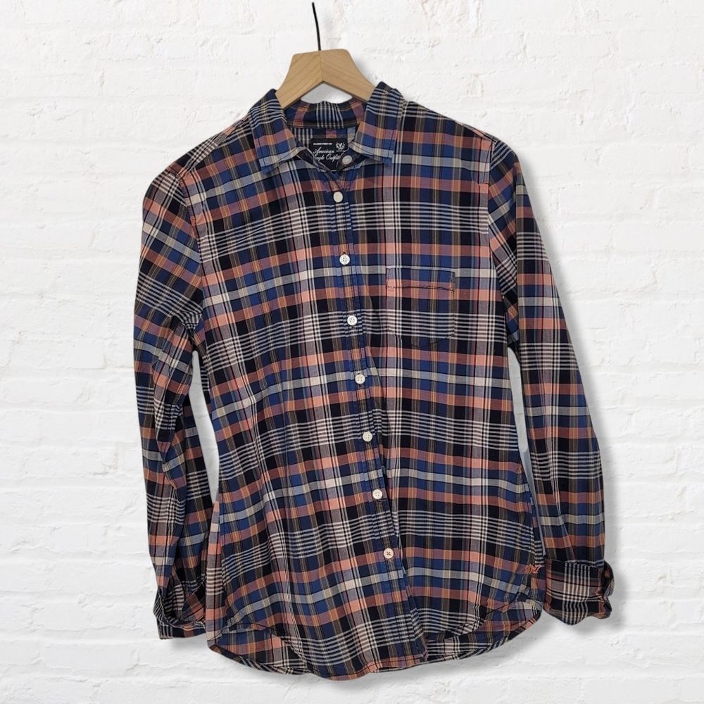 American Eagle Women's Button Down, Classic Prep … - image 1